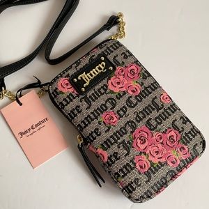 Juicy Couture Rose patterned crossbody purse